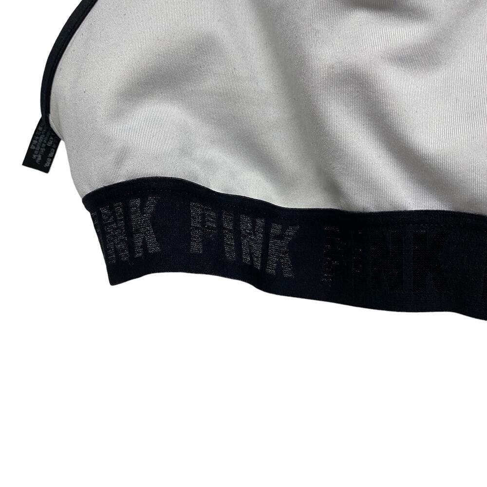 Victorias Secret PINK Womens Size S Grey Black Sports Bra - Picture 3 of 6